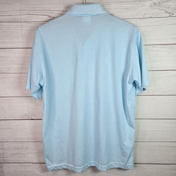 Lacoste Vintage Blue Polo Shirt Size 7 Made in France Logo Striped Short Sleeve - Picture 6 of 9